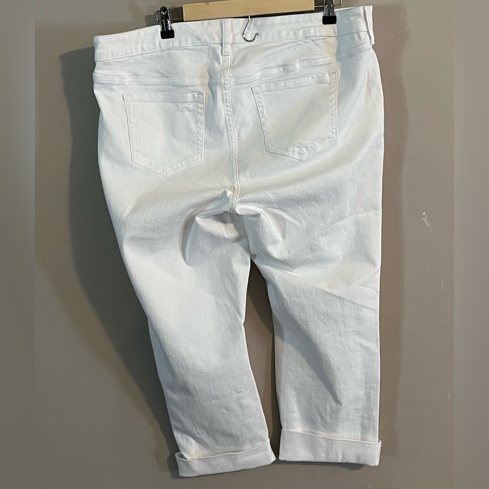 Torrid White Distressed Boyfriend Jeans - Picture 7 of 7